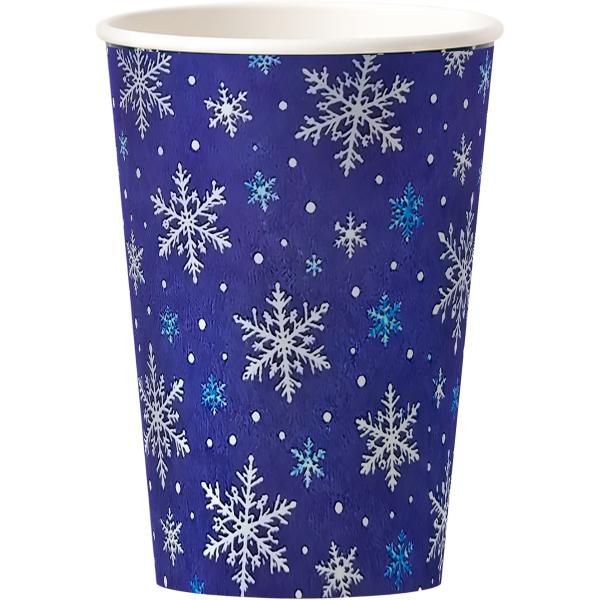 Papirnati kozarci SNOWFALL 250 ml, 50 kos