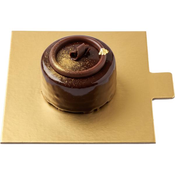 Kartonski podstavek 8x8 cm zlato/črn, 200 kos