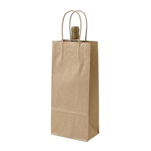 Rjava papirnata vrečka za vino 14x8x39 cm - (300 kos)